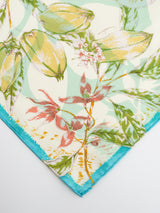 <シルクスカーフ65>コラージュジャングルフルーツ