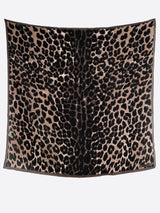 <コットンシルクストール120>レオパードベグ