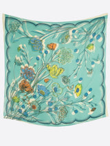 <コットンシルクストール120>コラージュブルーム