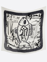 COTTON SILK STOLE 120 / INVERSION FISH