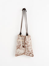 <リバーシブルプリントトートバッグS>コラージュジャングルフルーツ