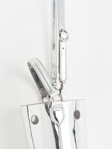 LEATHER BAGS M / SILVER