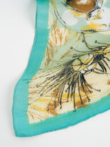 <コットンシルクストール120>コラージュジャングルフルーツ