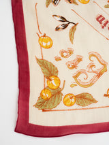 COTTON SILK STOLE 120 / SEASONAL FRUITS