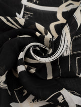 COTTON SILK STOLE 120 / INVERSION FISH