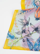 <コットンシルクストール120>コラージュジャングルフルーツ