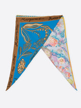 DIAMOND SCARF / COLLAGE JUNGLE FRUITS