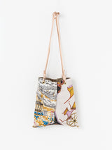 REVERSIBLE PRINT TOTE BAG S / RESORT MAP & CARRIAGE