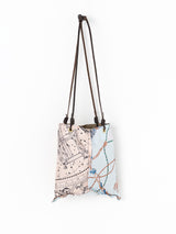 REVERSIBLE PRINT TOTE BAG S / HOROSCOPE & VINTAGE TASSEL