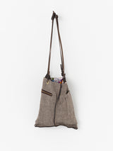 REVERSIBLE PRINT TOTE BAG S / COLLAGE AUTUMN GARDEN