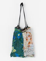 <リバーシブルプリントトートバッグL>コラージュブルーム