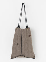 <リバーシブルプリントトートバッグL>コラージュブルーム