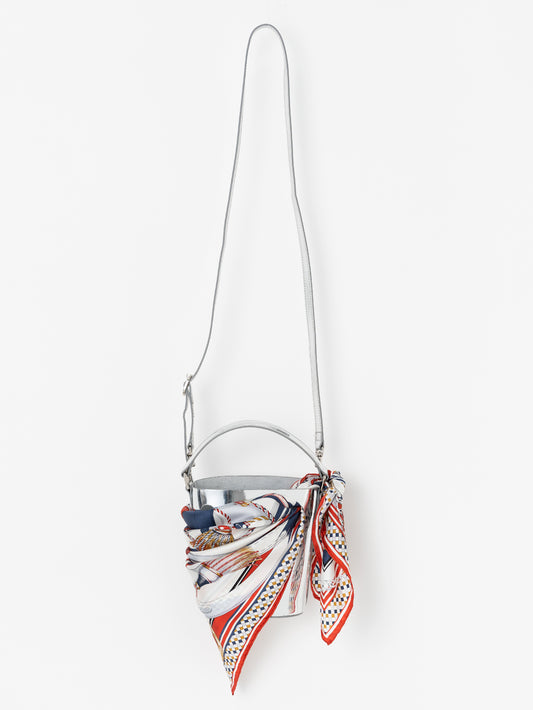 LEATHER BAGS M / SILVER