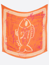 LINEN STOLE 120 / INVERSION FISH