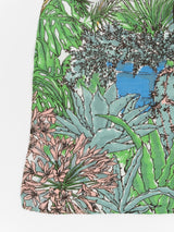 LINEN STOLE 120 / SUCCULENT GARDEN