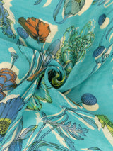 LINEN STOLE 120 / COLLAGE BLOOM