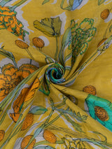 LINEN STOLE 120 / COLLAGE BLOOM