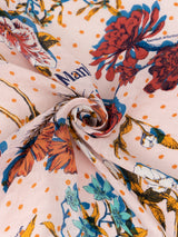 LINEN STOLE 120 / COLLEGE AUTUMN GARDEN