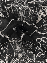 LINEN STOLE 120 / BUBBLE