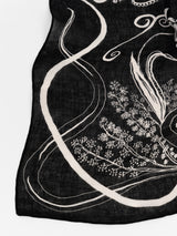 LINEN STOLE 120 / BUBBLE