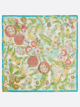 <コットンスカーフ65>コラージュジャングルフルーツ