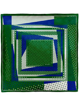 <シルクスカーフ65>ミックスドット3