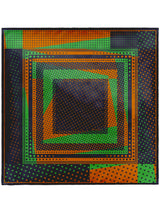 <シルクスカーフ65>ミックスドット3