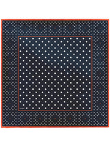 <シルクスカーフ65>ジオメドット