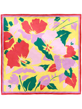 SILK SCARF 65 / BIG FLOWER PRINT