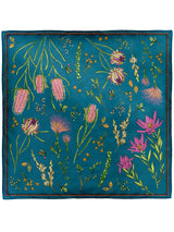 <シルクスカーフ88>ネイティブフラワー