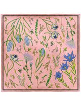 <シルクスカーフ88>ネイティブフラワー