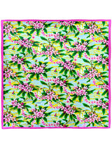 <Silk Scarf 65> Summer Flower
