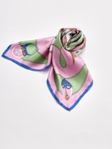 SILK SCARF 65 / SNOWGLOBE