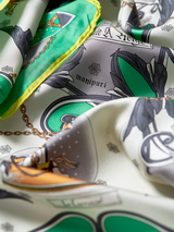 SILK SCARF 65 / SNOWGLOBE