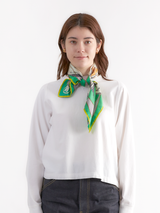 SILK SCARF 65 / SNOWGLOBE