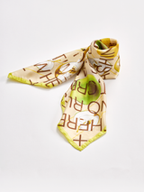 <シルクスカーフ65> アップルレター