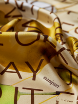 <シルクスカーフ65> アップルレター