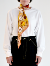 <シルクスカーフ65> アップルレター