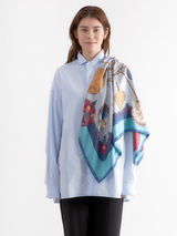 <シルクスカーフ88> プラネタ