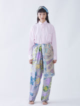 SILK SCARF 65 / WICKER BOTTLE