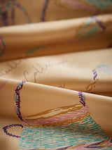 SILK SCARF 65 / WICKER BOTTLE