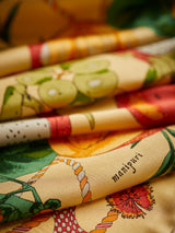 SILK SCARF 88 / FRUIT BASKET