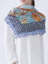 <コットンシルクストールポンポン120>サファリ