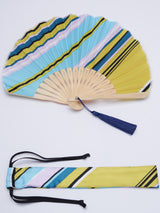 <扇子> ストライプ