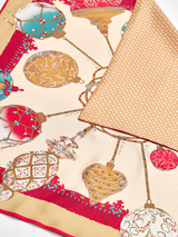 DOUBLE FACE SILK SCARF 65 / PLANETA & DOT