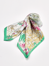 <シルクスカーフ88> ブルーメンガーデン