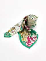 <ウールシルクカシミアストール88>ブルーメンガーデン