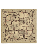 <ウールシルクカシミアストール88>ドットビット