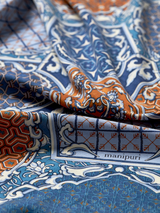 WOOL SILK CASHMERE STOLE 88 / COLLAGE