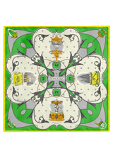 WOOL SILK CASHMERE STOLE 88 / SNOWGLOBE